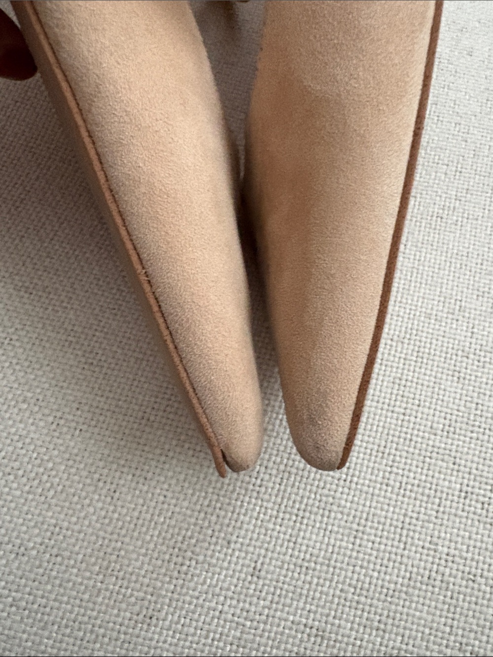 Tuckernuck Shoes Tan Grosgrain Collins Flats Women’s 7.5 Neutral Classic - Picture 8 of 11